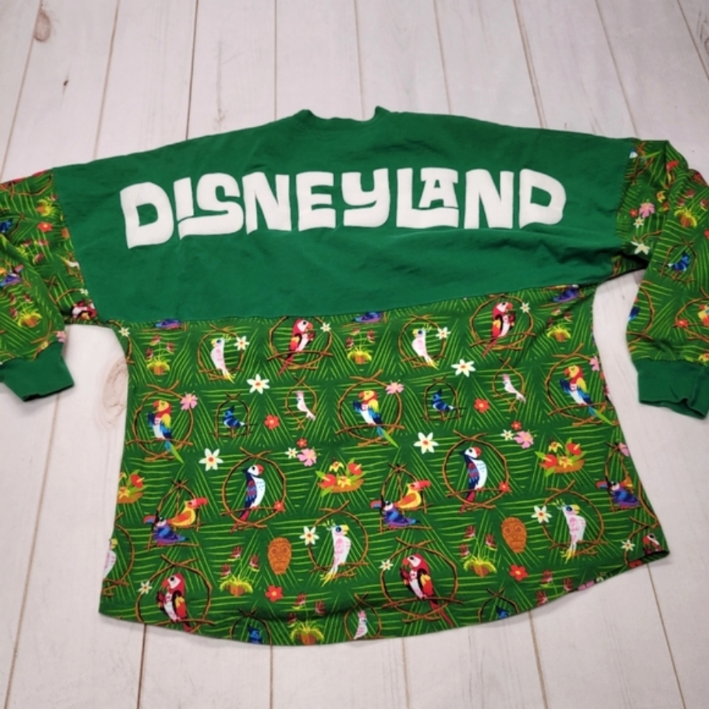 Disneyland enchanted Tiki Room spirit blazer parrots Disney Parks top shirt long
